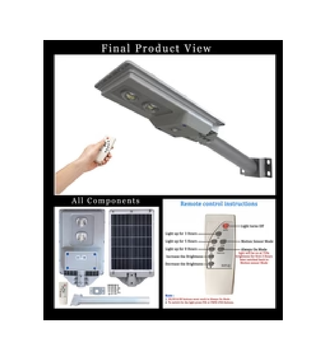 Solar street lights 100w